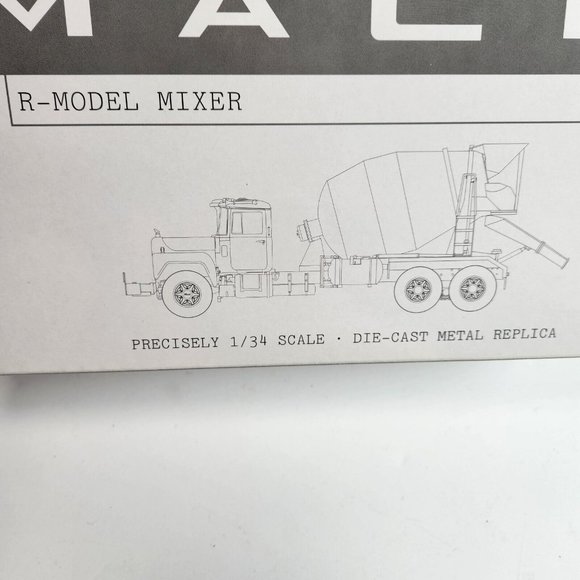 First Gear 1:34 Scale 19-0016 Mack R-Model Mixer Diecast NIB - Picture 6 of 16